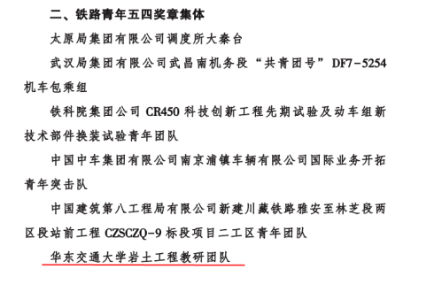 扎进红土地 筑基新赣鄱——记第22届铁路青年五四奖章集体华东交通大学岩土工程教研团队